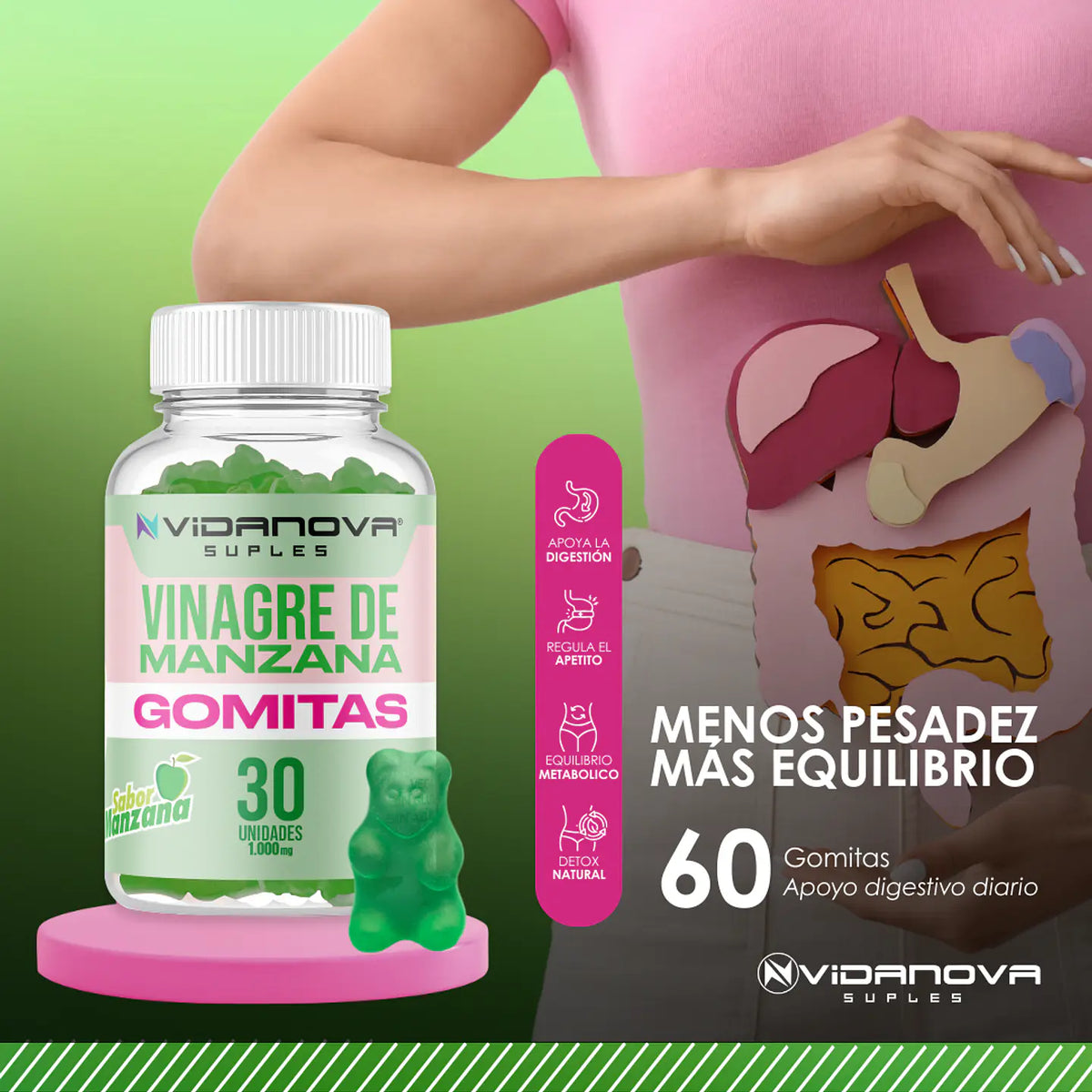 Vinagre de Manzana en Gomitas GUMMIES 30